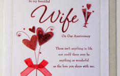15 Cute Designs Of Wedding Anniversary Cards For Wife Sang Maestro