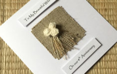 4th Wedding Anniversary Card Linen Anniversary Card Wife Her Fancy