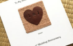 4th Wedding Anniversary Card Personalised Linen Anniversary Husband