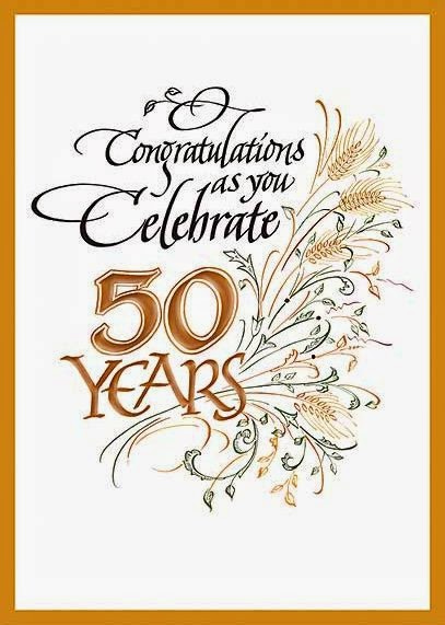 50th Anniversary Cards Printable Free