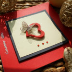 Craft Magic Handmade Happy Anniversary Card Red Heart And Butterfly