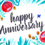 Floral Happy Anniversary Card Free Greetings Island