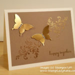 Gold Foil Butterflies For A Golden Anniversary Anniversary Cards