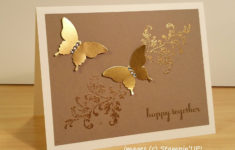 Gold Foil Butterflies For A Golden Anniversary Anniversary Cards