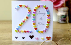 Handmade 20th Wedding Anniversary Card 20th Anniversary Etsy