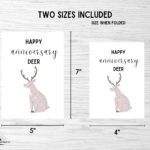 Happy Anniversary Deer Printable Anniversary Card 1 Year 2 Etsy De