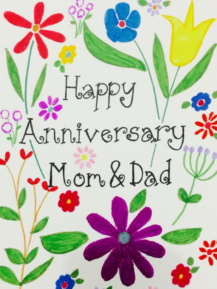 Printable Anniversary Cards For Parents