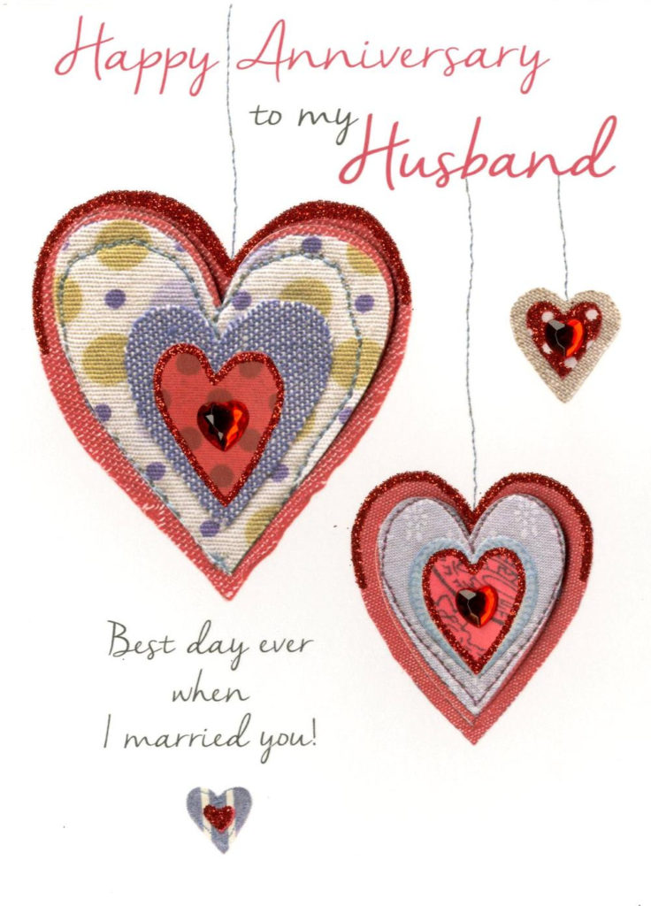 Husband Happy Anniversary Greeting Card Cards Love Kates Printable