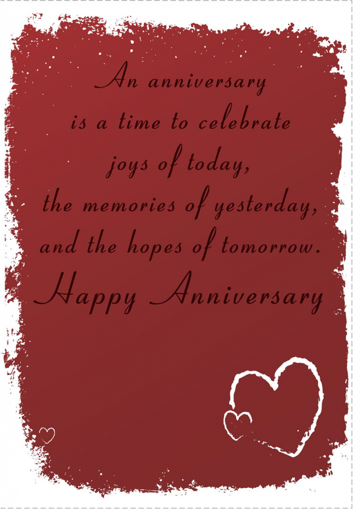 Printable Anniversary Cards For My Wife Printable Card Free