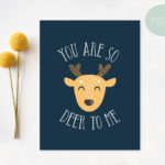 PRINTABLE Funny Anniversary Card Valentine Card You Are So Deer To Me