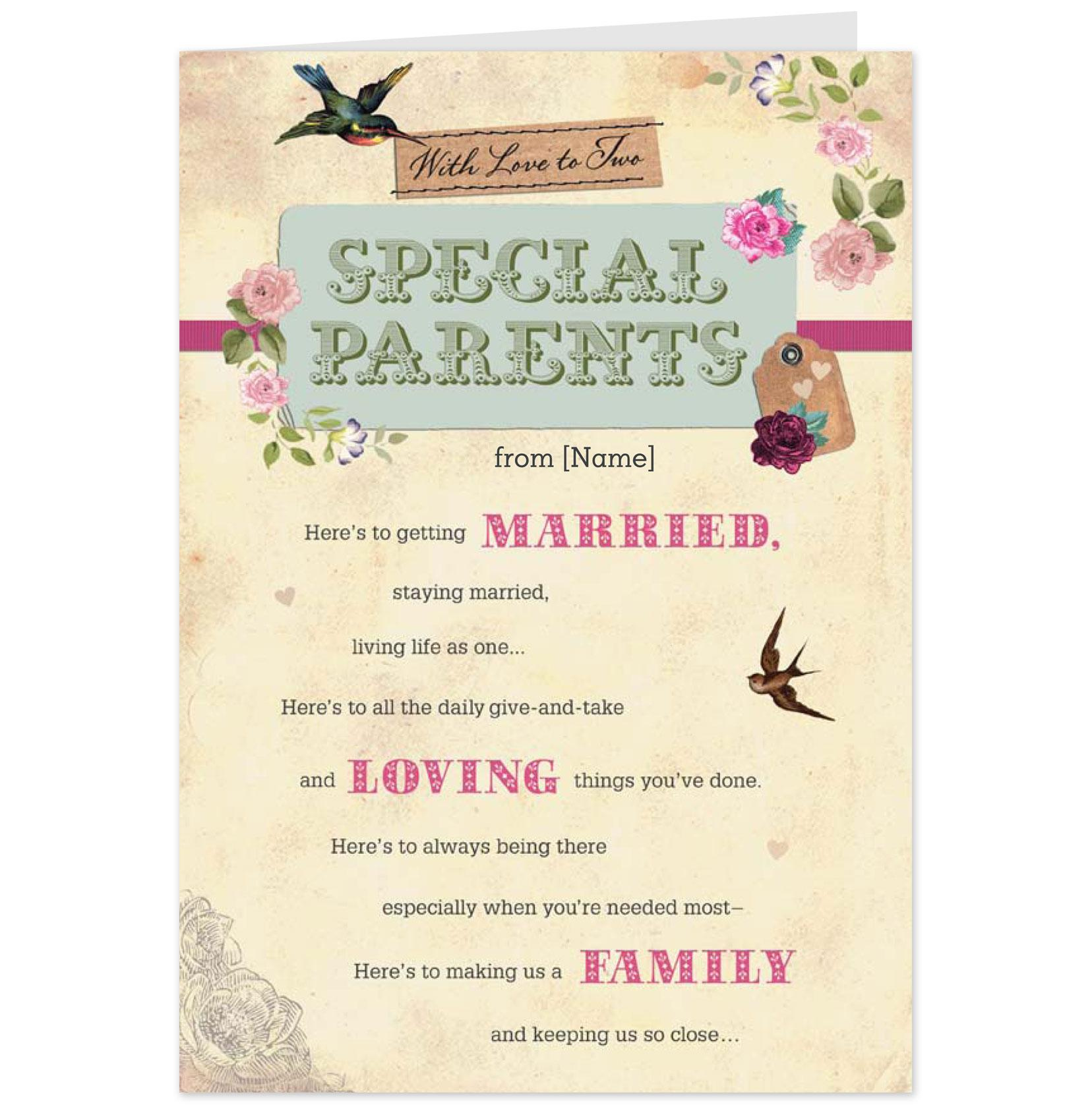 Quotes For Parents Anniversary Card QuotesGram