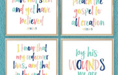 Colorful Printable Easter Bible Scriptures | I Should Be Mopping regarding Free Printable Easter Card Verses