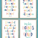 Colorful Printable Easter Bible Scriptures | I Should Be Mopping Regarding Printable Easter Verses For Cards
