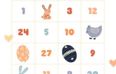 Customize 72+ Easter Bingo Cards Templates Online - Canva intended for Printable Easter Bingo Cards