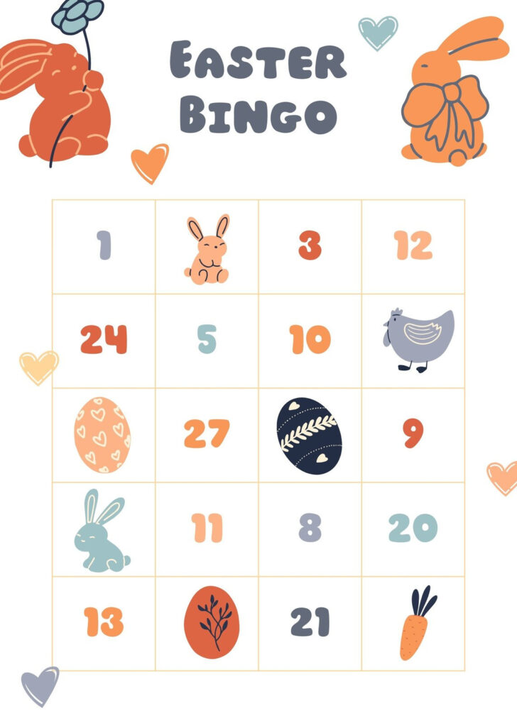 Printable Easter Bingo Cards