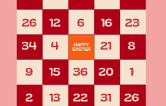 Customize 72+ Easter Bingo Cards Templates Online - Canva regarding Printable Easter Bingo Cards