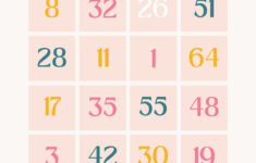 Customize 72+ Easter Bingo Cards Templates Online - Canva with Free Printable Easter Bingo Cards
