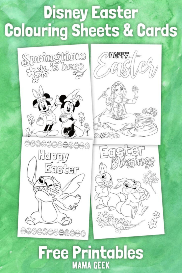 Free Printable Mickey Mouse Easter Cards