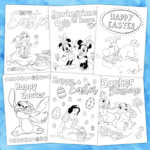 Disney Easter Colouring Sheets & Cards – Free Printables | Mama Geek Throughout Free Printable Mickey Mouse Easter Cards