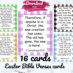 Easter Bible Verse Cards, Easter Christian Cards, Christian Pertaining To Printable Easter Verses For Cards