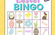 Easter Bingo Game - Free Printable pertaining to Printable Easter Bingo Cards For Kids
