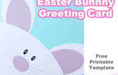 Easter Bunny Card - With Free Printable Templates - Emma Owl intended for Free Printable Easter Bunny Cards