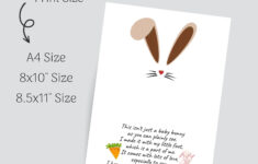 Easter Bunny Footprint Art Project For Baby, Toddler Footprint pertaining to Fisher Price Printable Easter Cards