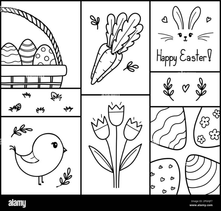 Easter Cards Printable Black and White