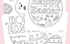 Easter Coloring Pages - Free Printable! - Favorite Printables with regard to Easter Coloring Cards Printable