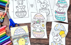Easter Egg Cards For Diy Coloring Fun For Kids (12 Free) for Easter Egg Printable Cards