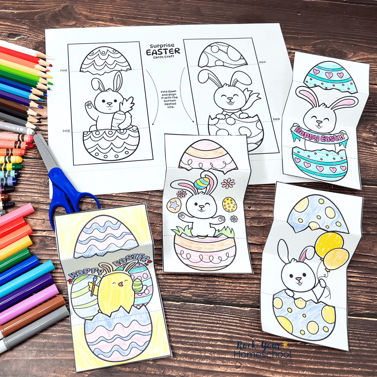 Easter Egg Cards For Diy Coloring Fun For Kids (12 Free) throughout Free Printable Easter Cards For Kids