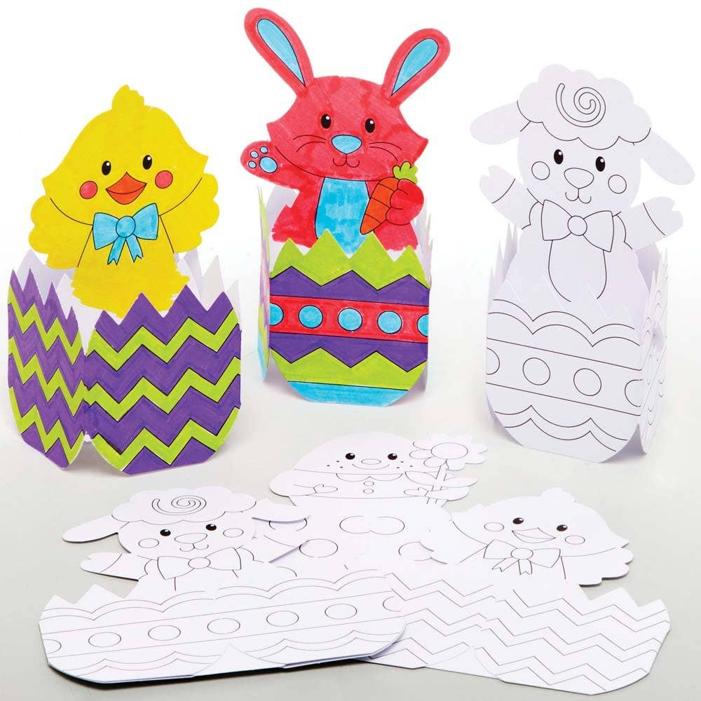 Easter Egg Pop-Up Colour-In Cards throughout Free Printable Easter Pop Up Cards