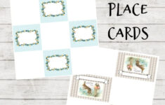 Easter Gingham Place Cards Free Printables - Diy Beautify pertaining to Easter Place Cards Printable