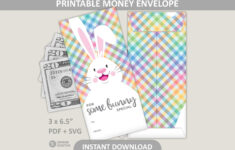 Easter Money Holder Printable / Spring Cash Envelopes / Some Bunny throughout Free Printable Easter Money Cards