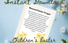 Easter Prayer Print - Etsy with regard to Printable Easter Prayer Cards