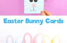 Easy Easter Bunny Cards - Arty Crafty Kids intended for Easter Bunny Card Template Printable