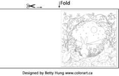 Free April Coloring Card Designedbetty Hung - At Home Activity within Free Printable Quarter Fold Easter Cards
