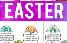 Free Bible Verse Cards For Easter intended for Free Printable Scripture Cards For Easter