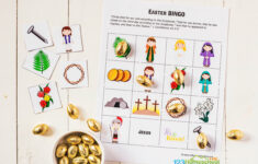 Free Easter Bingo Printable Game inside Free Printable Religious Easter Bingo Cards
