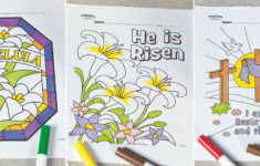 Free Easter Sunday School Coloring Pages | Fun365 with Free Printable Religious Easter Cards To Color