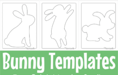 Free Printable Bunny Templates For Spring &amp; Easter Crafts with Free Printable Bunny Templates For Easter Cards