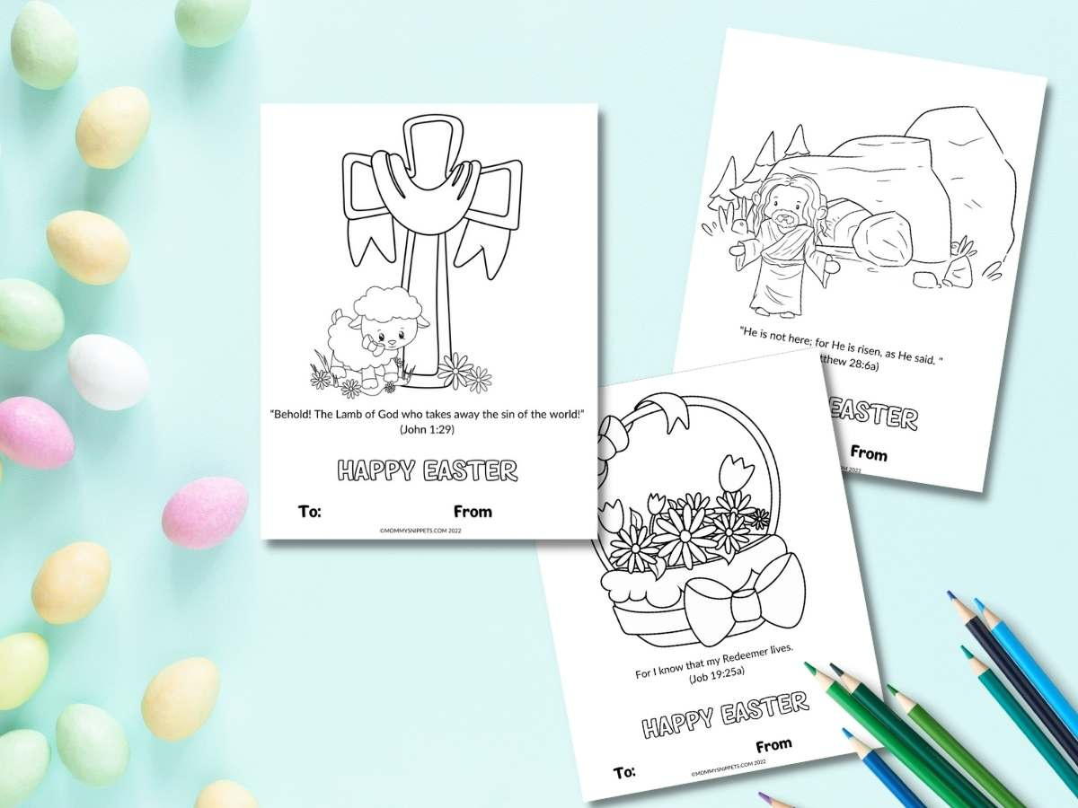 Free Printable Christian Easter Cards For Kids To Color And Share - in Free Printable Religious Easter Cards For Kids