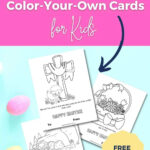 Free Printable Christian Easter Cards For Kids To Color And Share   Regarding Free Printable Religious Easter Cards For Kids