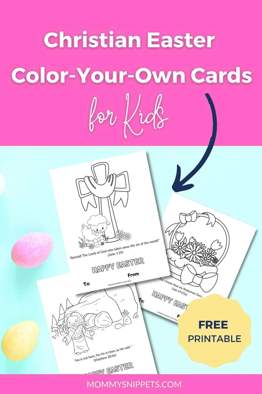 Free Printable Christian Easter Cards For Kids To Color And Share - regarding Free Printable Religious Easter Cards For Kids