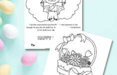 Free Printable Christian Easter Cards For Kids To Color And Share - with Free Printable Religious Easter Card For Child