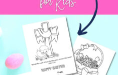 Free Printable Christian Easter Cards For Kids To Color And Share - within Free Printable Religious Easter Card For Child