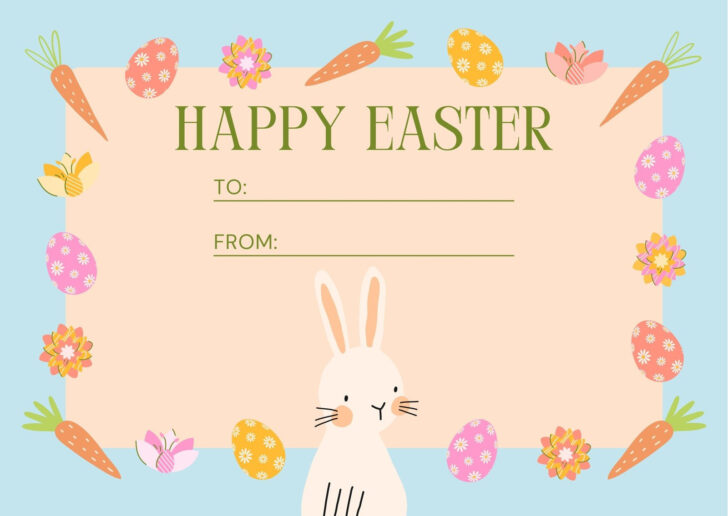 Free Printable Greeting Card Templates For Easter