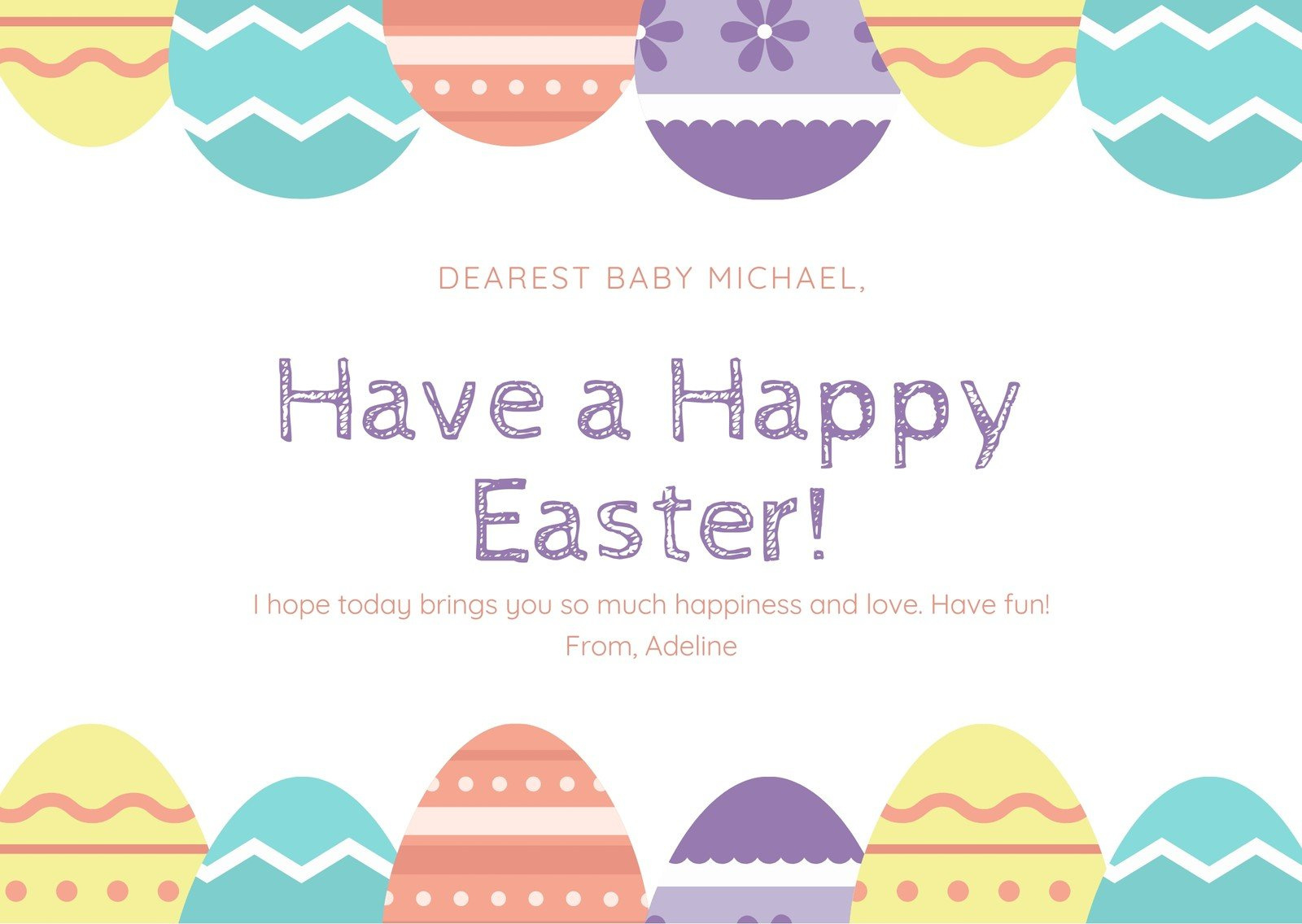 Free Printable, Customizable Easter Card Templates | Canva intended for Free Easter Printables Cards