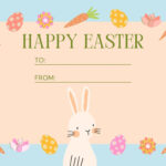 Free Printable, Customizable Easter Card Templates | Canva Intended For Free Printable Easter Bunny Card