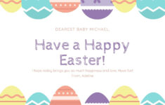 Free Printable, Customizable Easter Card Templates | Canva with Printable Easter Card Template
